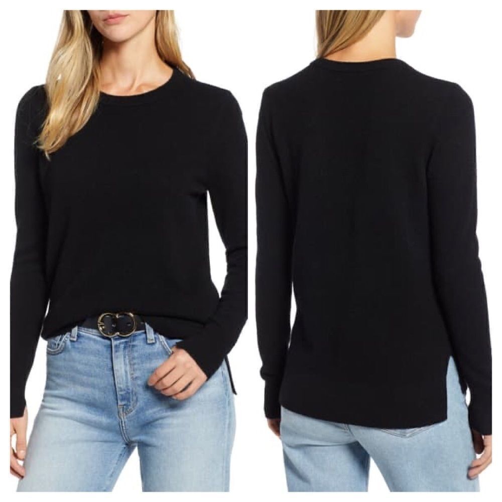 Halogen Crewneck Cashmere Sweater